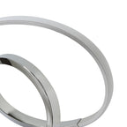 M5383 Infinity Table Lamp 12W LED Silver/Polished Chrome/White Acrylic