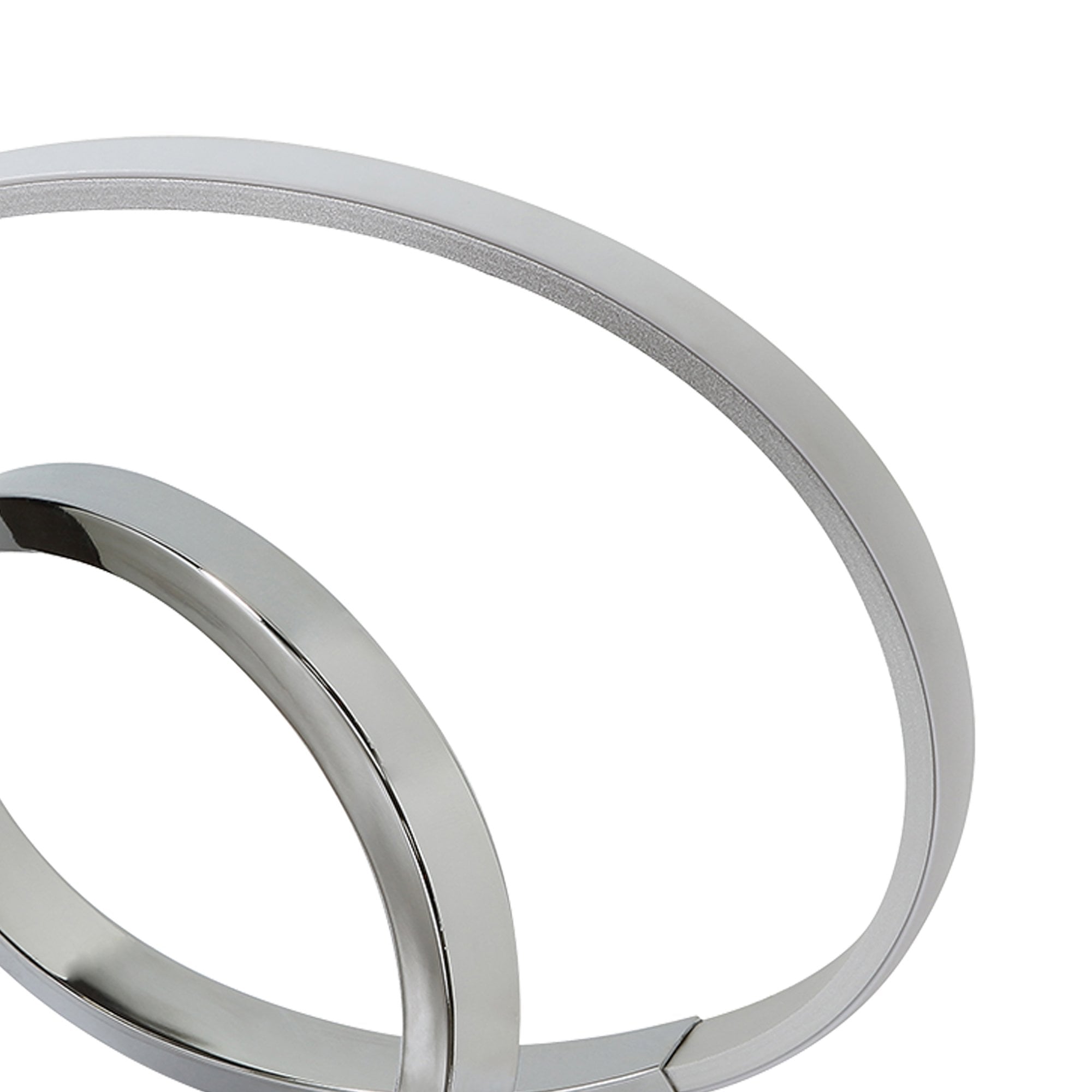 M5383 Infinity Table Lamp 12W LED Silver/Polished Chrome/White Acrylic