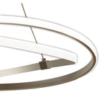 M5726 Infinity Pendant 60W LED Dimmable Silver/Polished Chrome/White Acrylic
