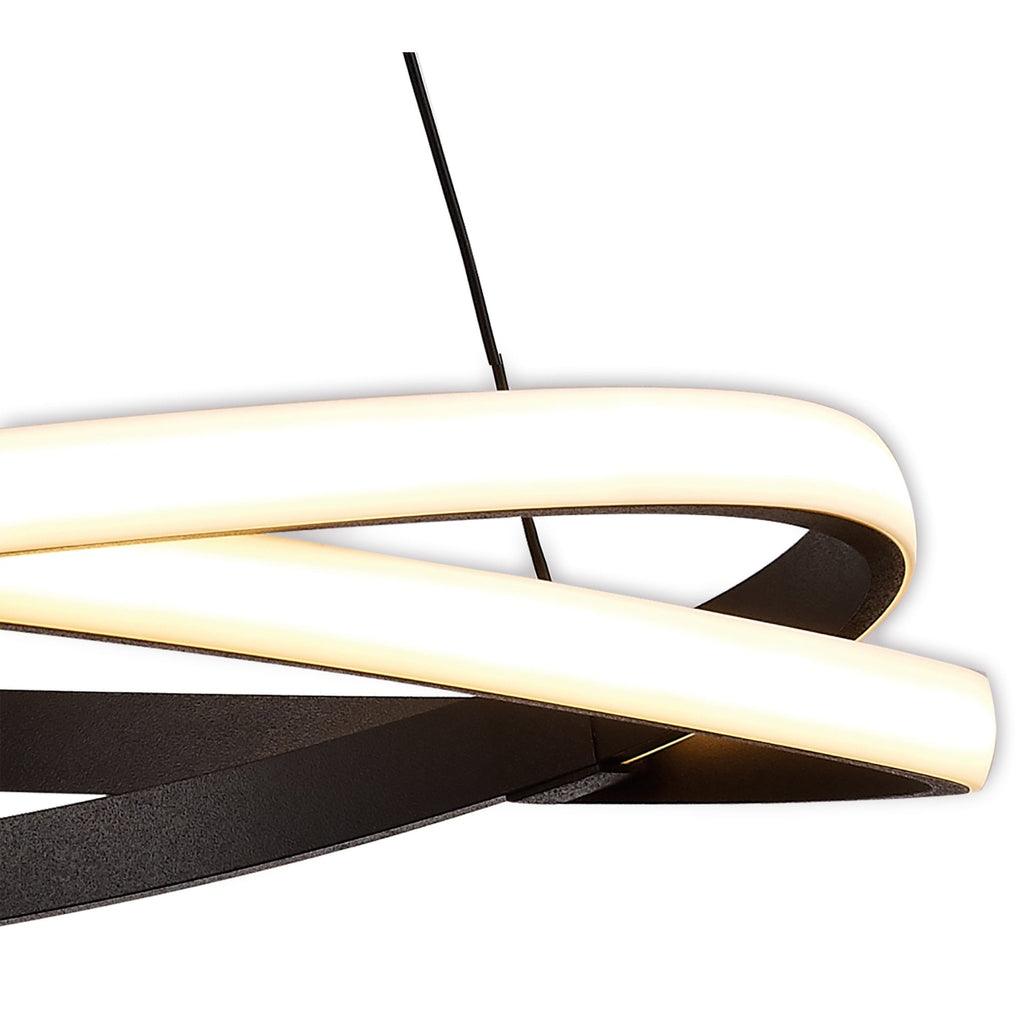 M5810 Infinity Brown Oxide Dimmable Pendant 42W LED Brown Oxide/White Acrylic