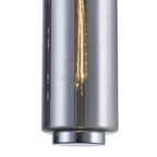 M6197 Jarras Pendant 20cm Round 1 Light Chrome/Ash Grey Glass