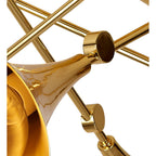M5897 Jazz Ceiling 76cm Round 5 Light Polished Gold