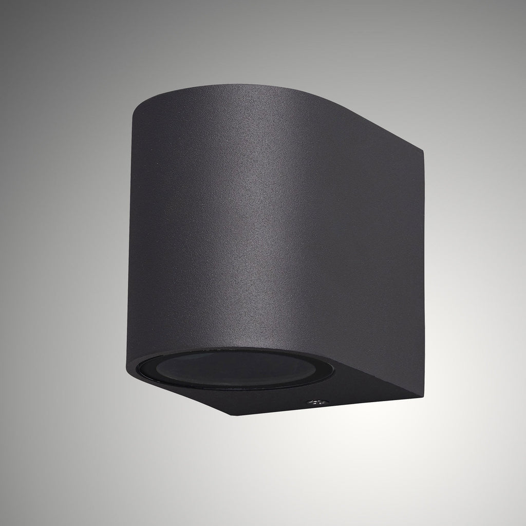 M6512 Kandanchu Outdoor Round Wall Lamp 1 Light Anthracite (S)