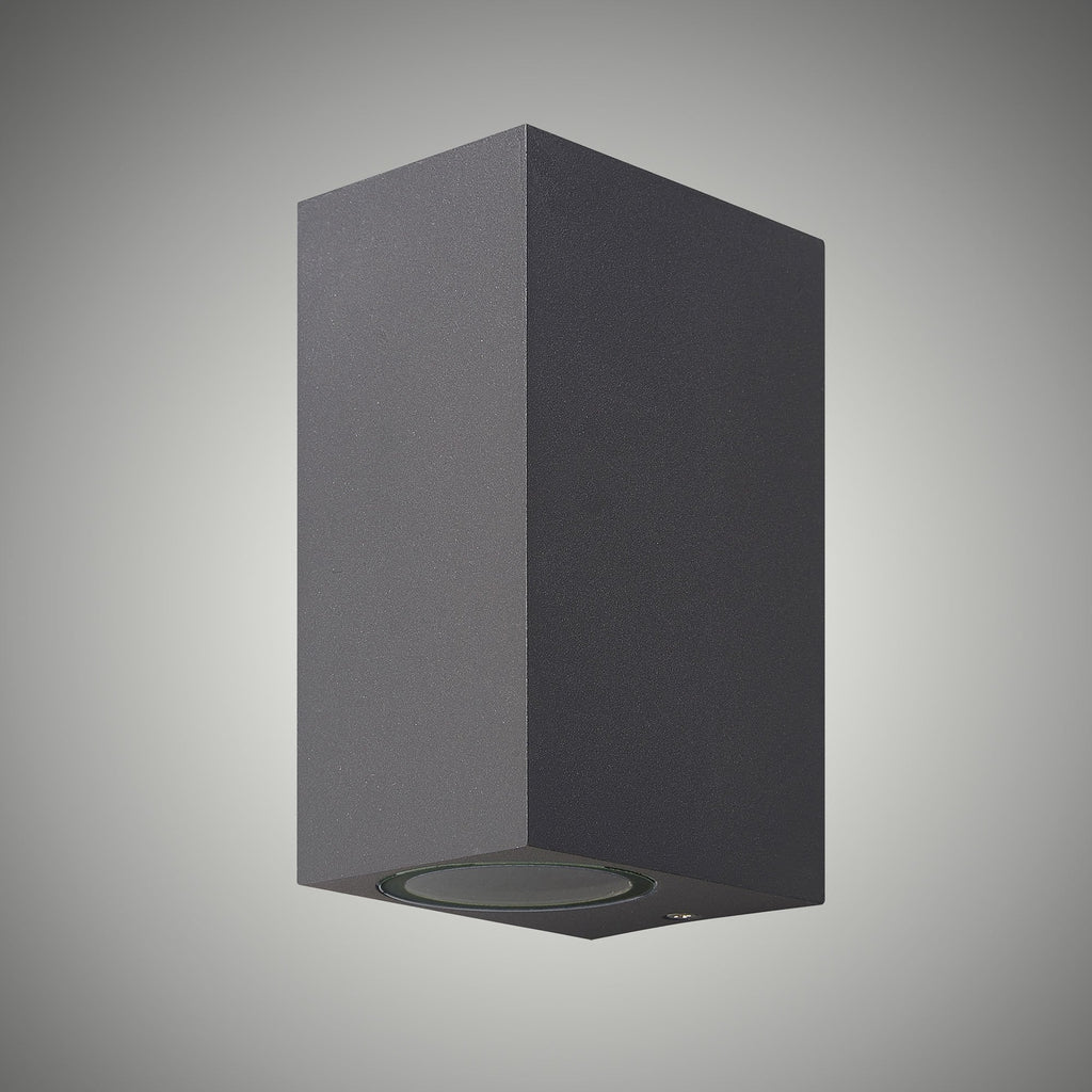 M6514 Kandanchu Outdoor Square Wall Lamp 2 Light Anthracite