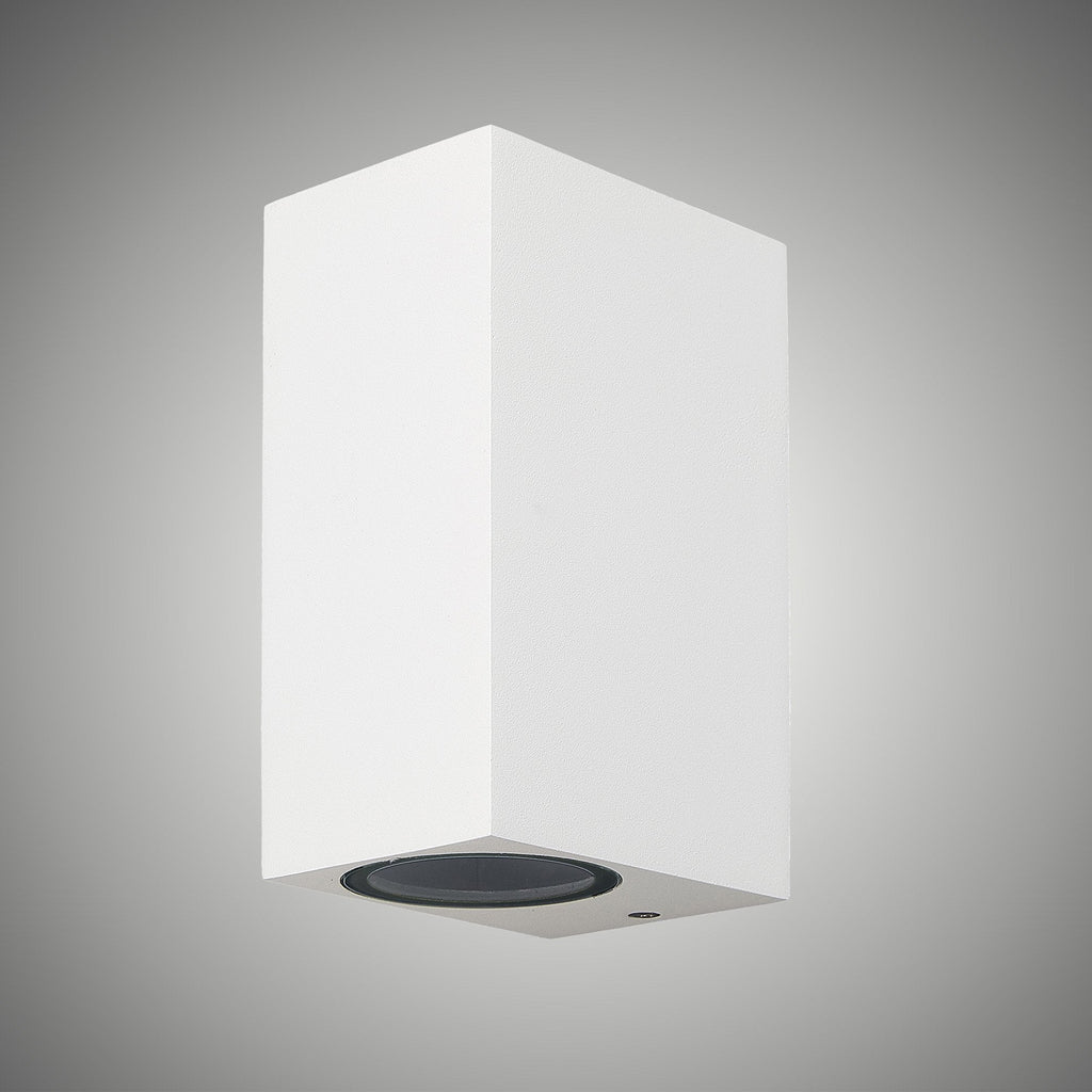 M6515 Kandanchu Outdoor Square Wall Lamp 2 Light Sand White