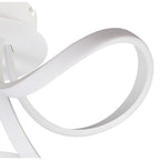 M6035 Knot Blanco Ceiling 48cm Round 3 Looped Arms 36W LED White/Frosted Acrylic