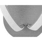 M4988 Knot Wall Lamp 12W LED Silver/Frosted Acrylic/Polished Chrome