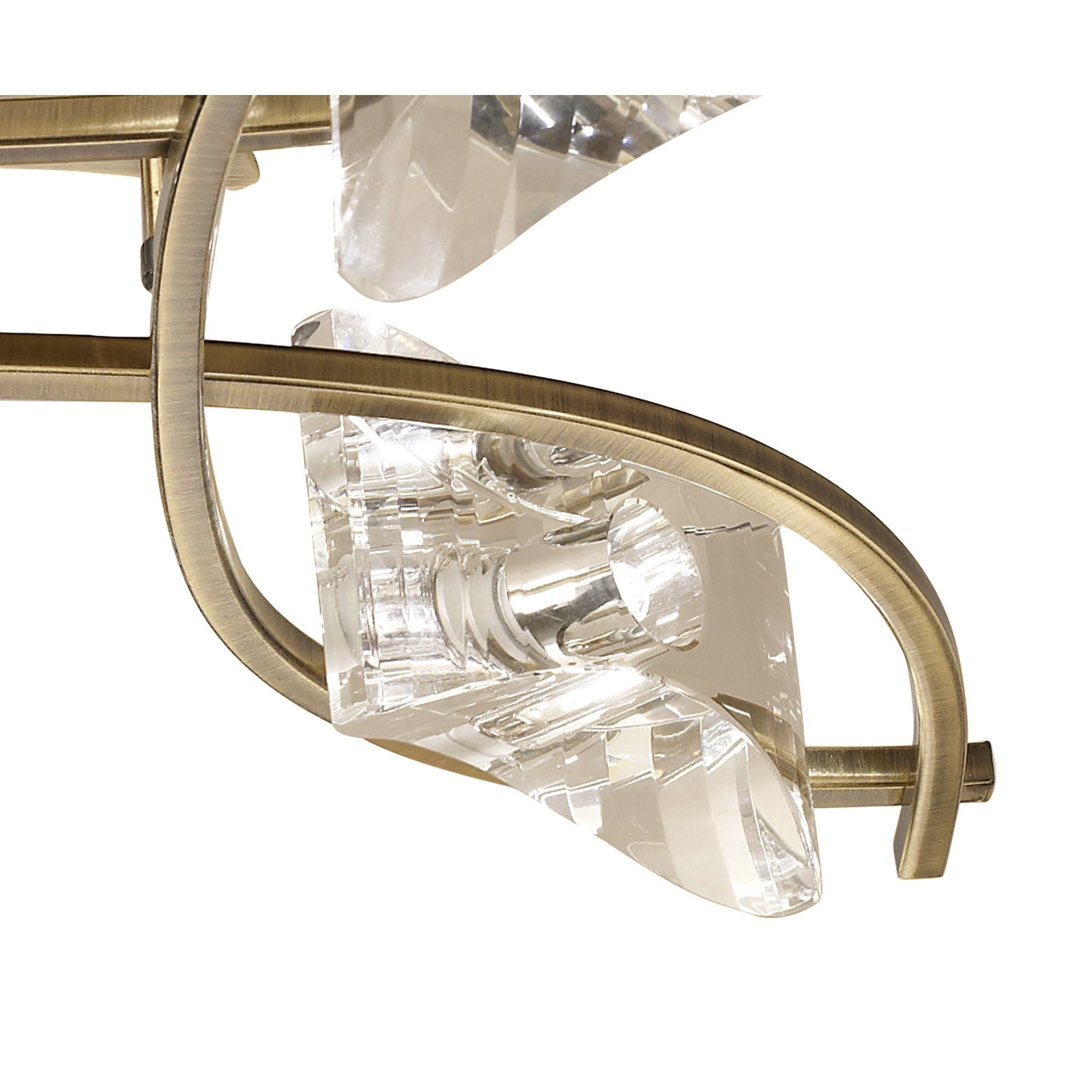 M0883AB Kromo Ceiling 4 Light G9 Antique Brass