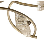 M0886AB Kromo Ceiling 6 Light G9 Antique Brass