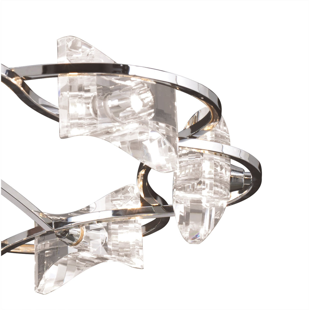 M0888 Kromo Telescopic 8 Light G9 Round Polished Chrome