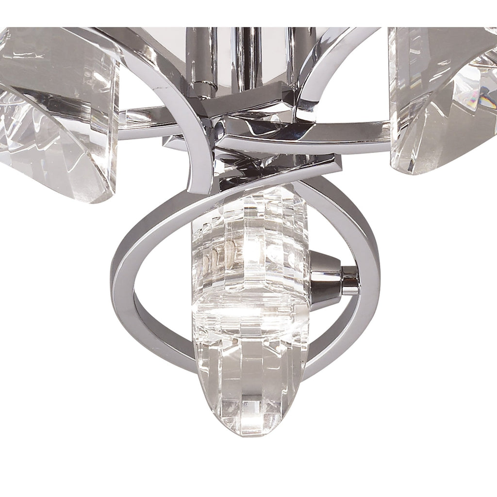 M0891 Kromo Ceiling 3 Light G9 Polished Chrome
