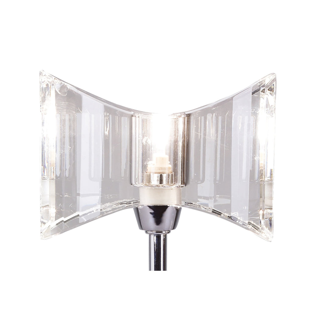 M0894 Kromo Table Lamp 1 Light G9 Sraight Frame Polished Chrome