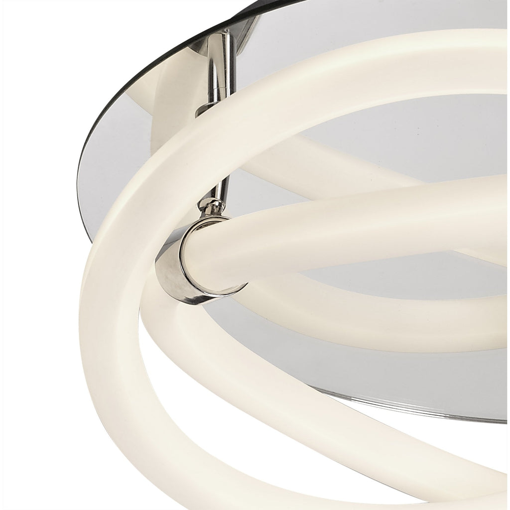 M6609 Infinity II Ceiling 30W LED Chrome/White Acrylic/Clear Mirror