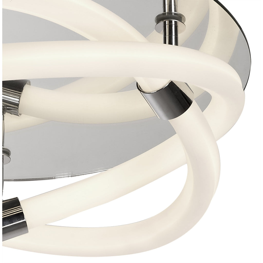 M6609 Infinity II Ceiling 30W LED Chrome/White Acrylic/Clear Mirror