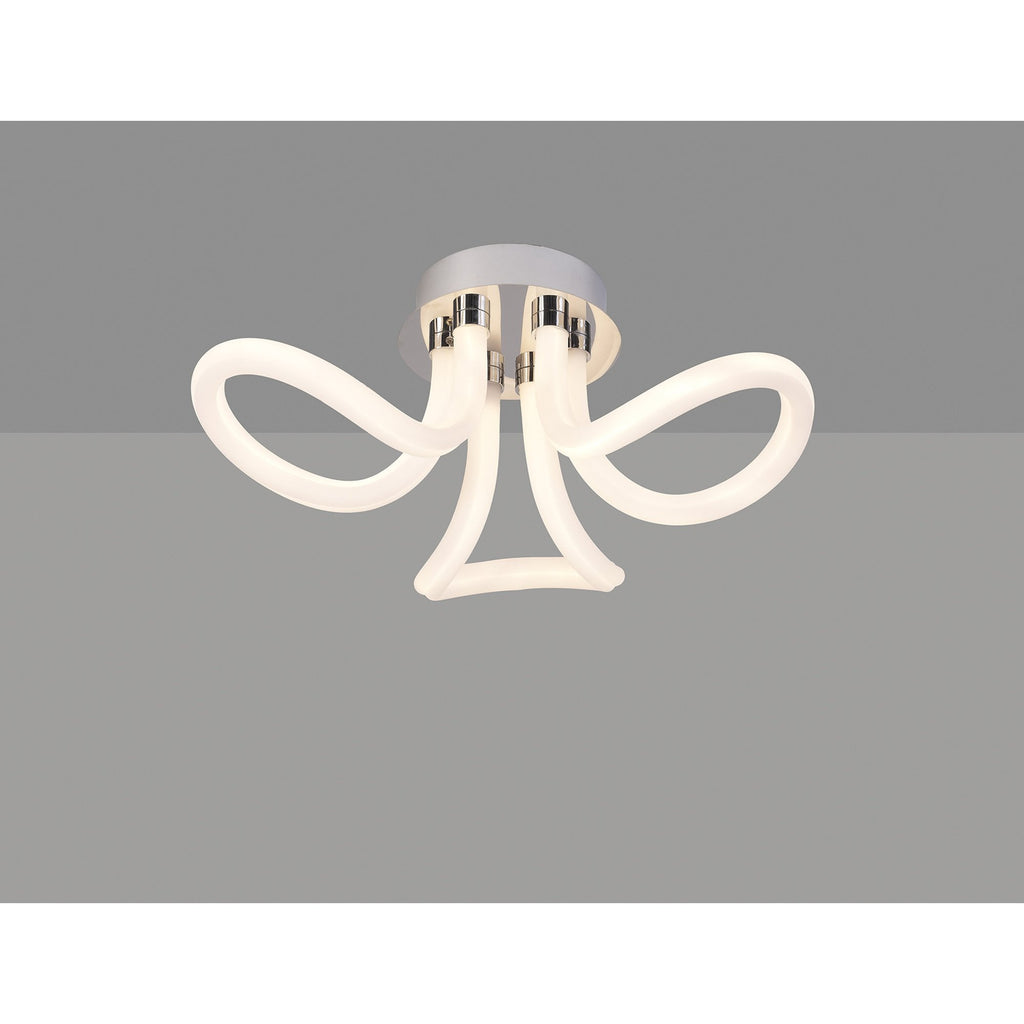 M6616 Knot II Ceiling 40W LED Chrome