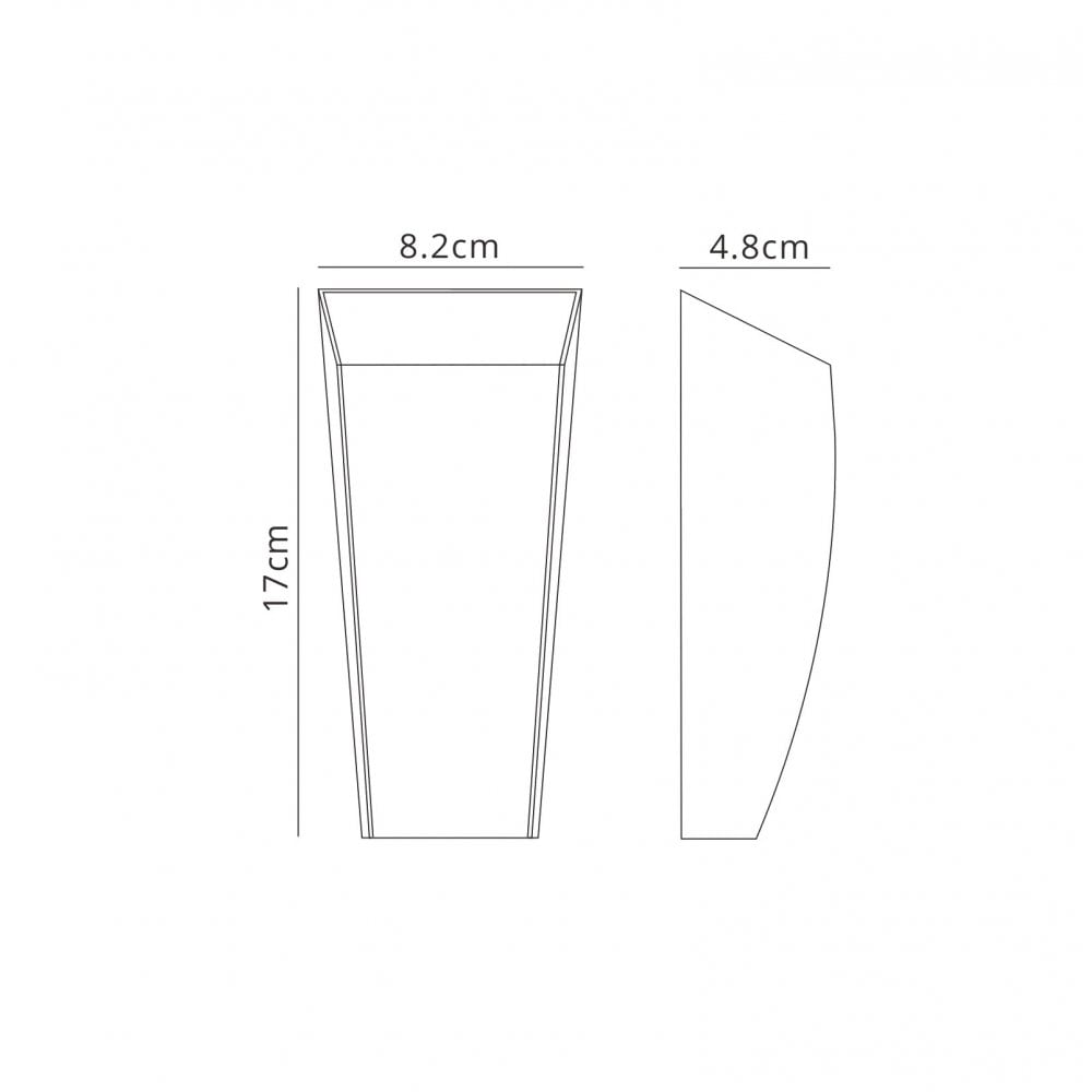 M6543 Jackson Outdoor Wall Lamp 6W LED Sand White