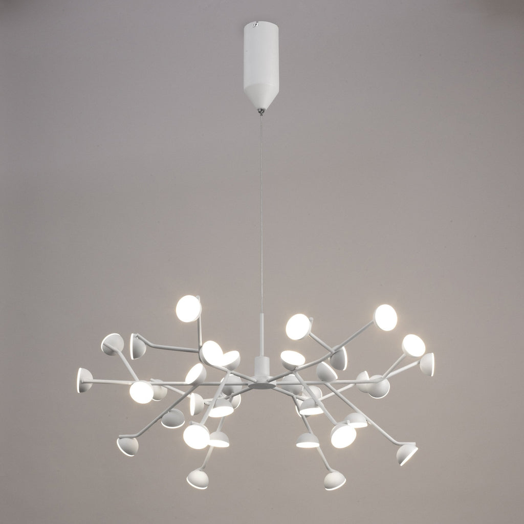 M6260 Adn 36 Light Pendant Round 74cm 100W LED White