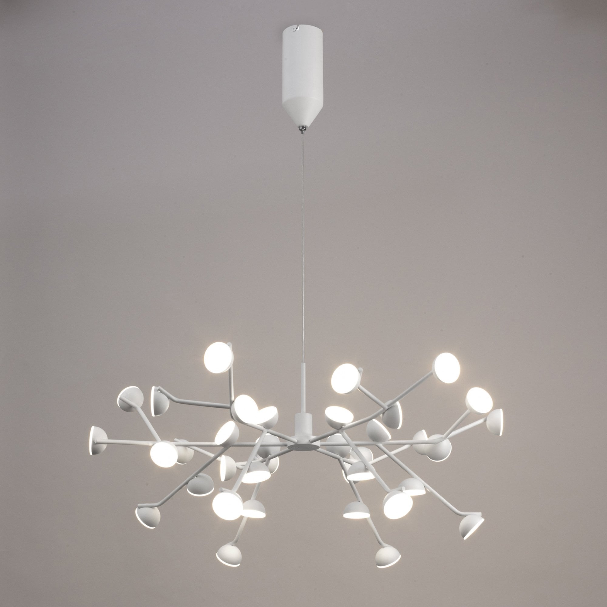 M6260 Adn 36 Light Pendant Round 74cm 100W LED White