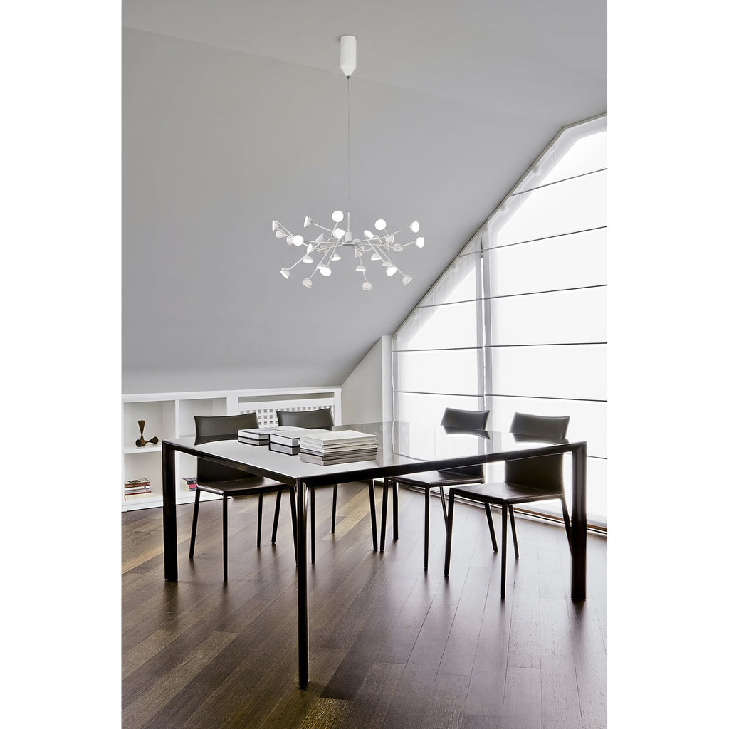 M6260 Adn 36 Light Pendant Round 74cm 100W LED White