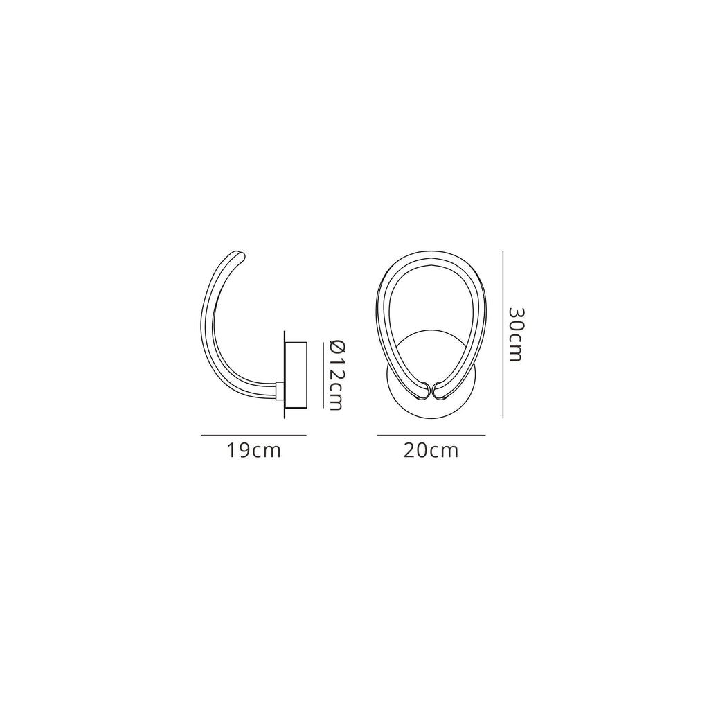 M6617 Knot II Wall Lamp 12W LED Chrome