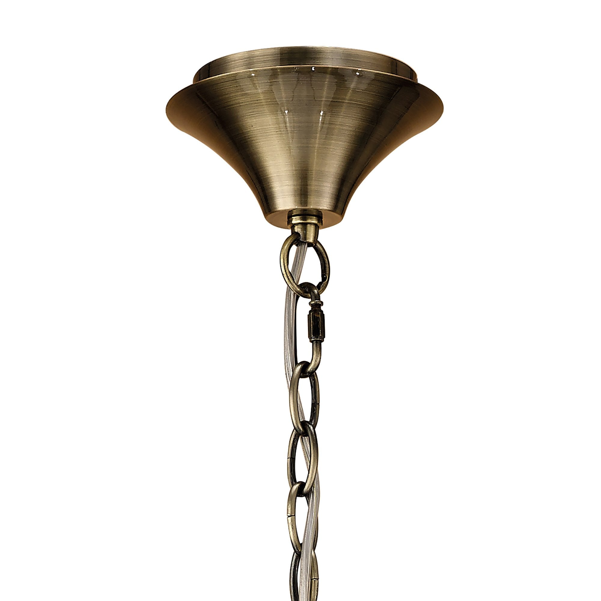 M4631AB/SB Loewe Pendant 5 Light E14 Antique Brass Soft Bronze Shades