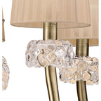 M4631AB/SB Loewe Pendant 5 Light E14 Antique Brass Soft Bronze Shades