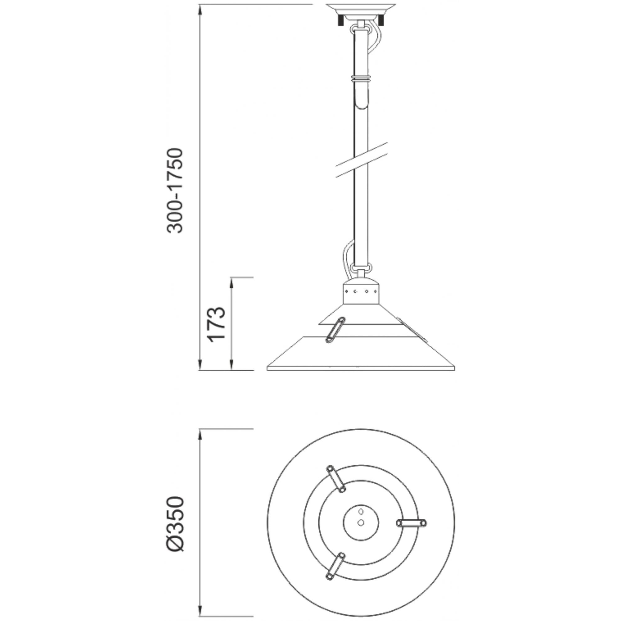 M5431 Industrial Ceiling 1 Light 40W E27 Medium Sand Metal Beige Belt