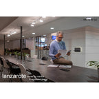 M6875 Lanzarote Wall Lamp Shelf USB Sockets 18W LED Matt White