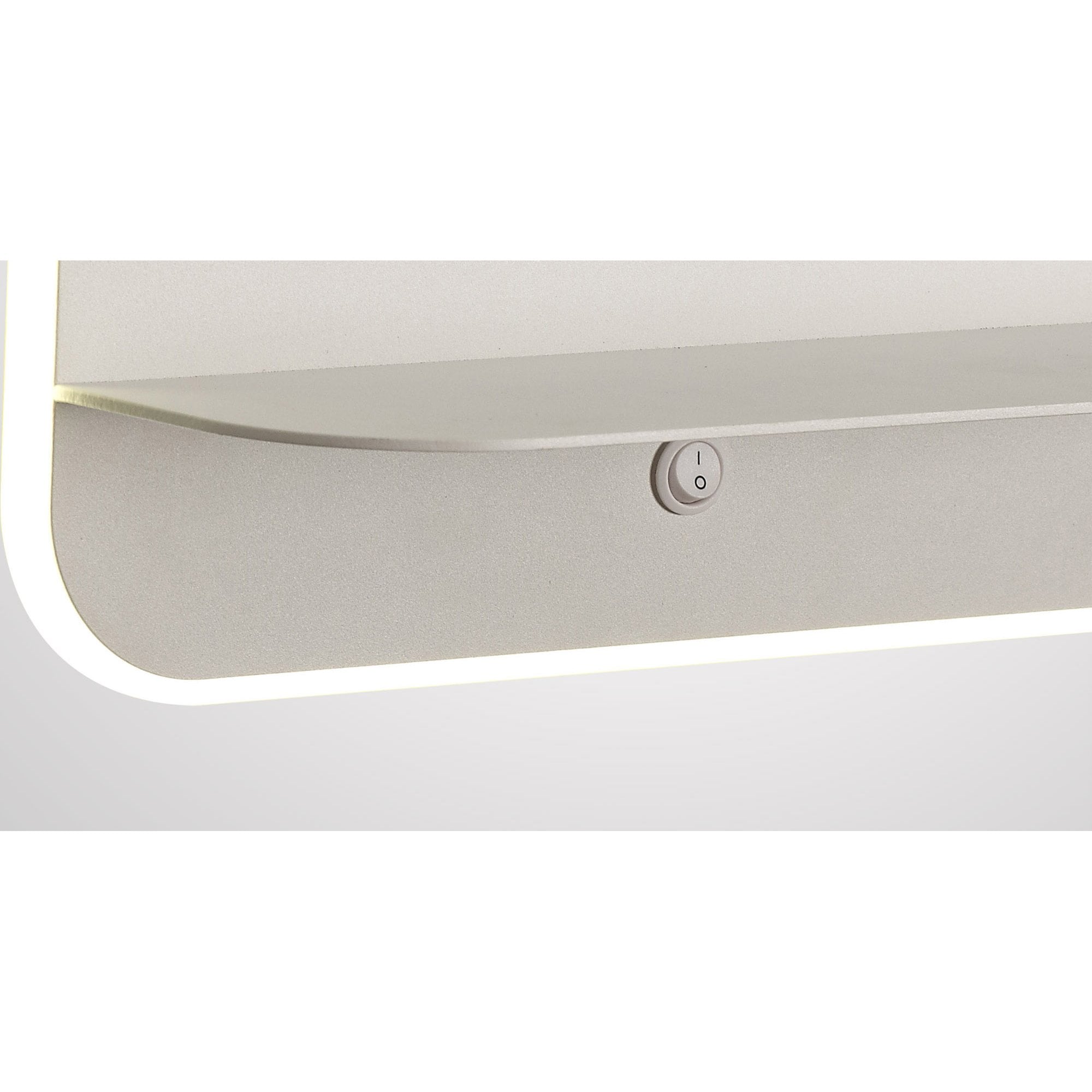 M6875 Lanzarote Wall Lamp Shelf USB Sockets 18W LED Matt White