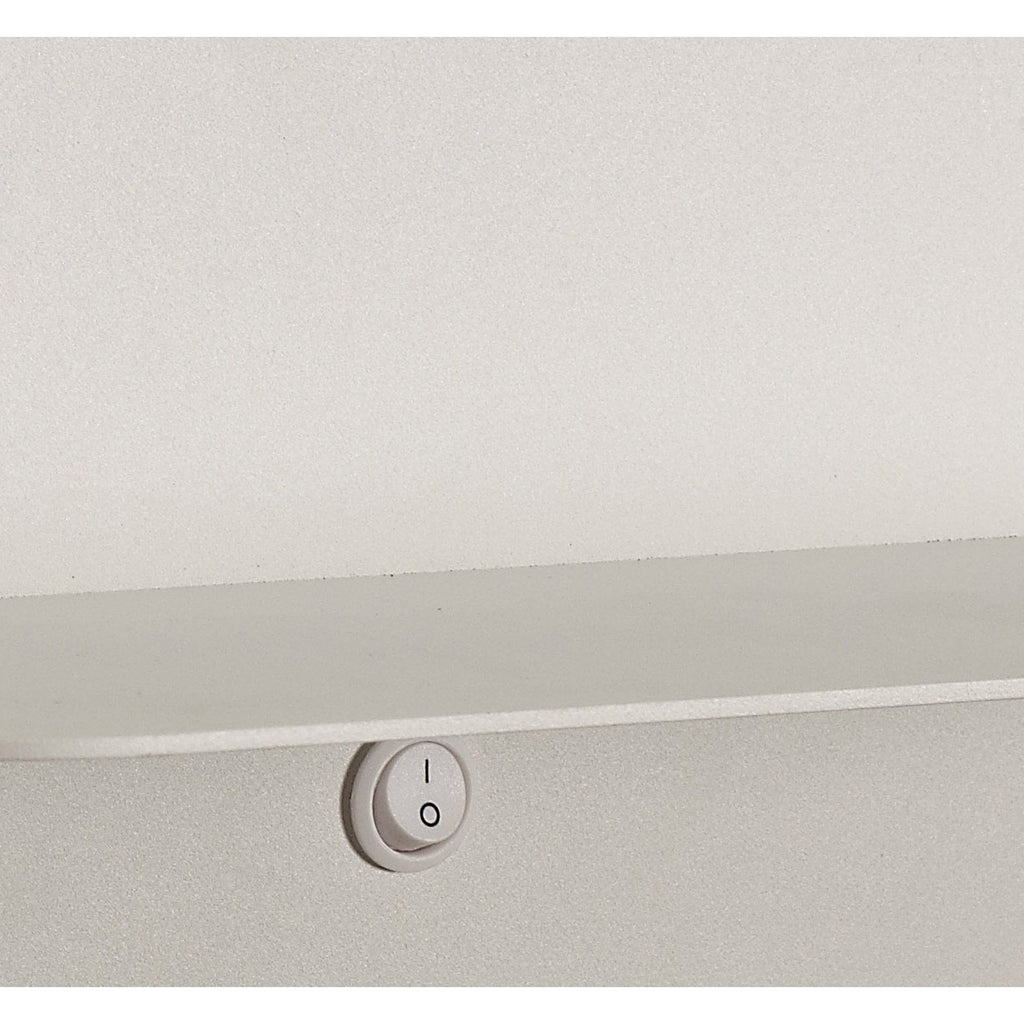 M6875 Lanzarote Wall Lamp Shelf USB Sockets 18W LED Matt White