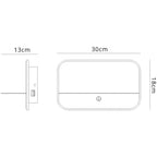 M6876 Lanzarote Wall Lamp Shelf USB Sockets 18W LED Matt Black