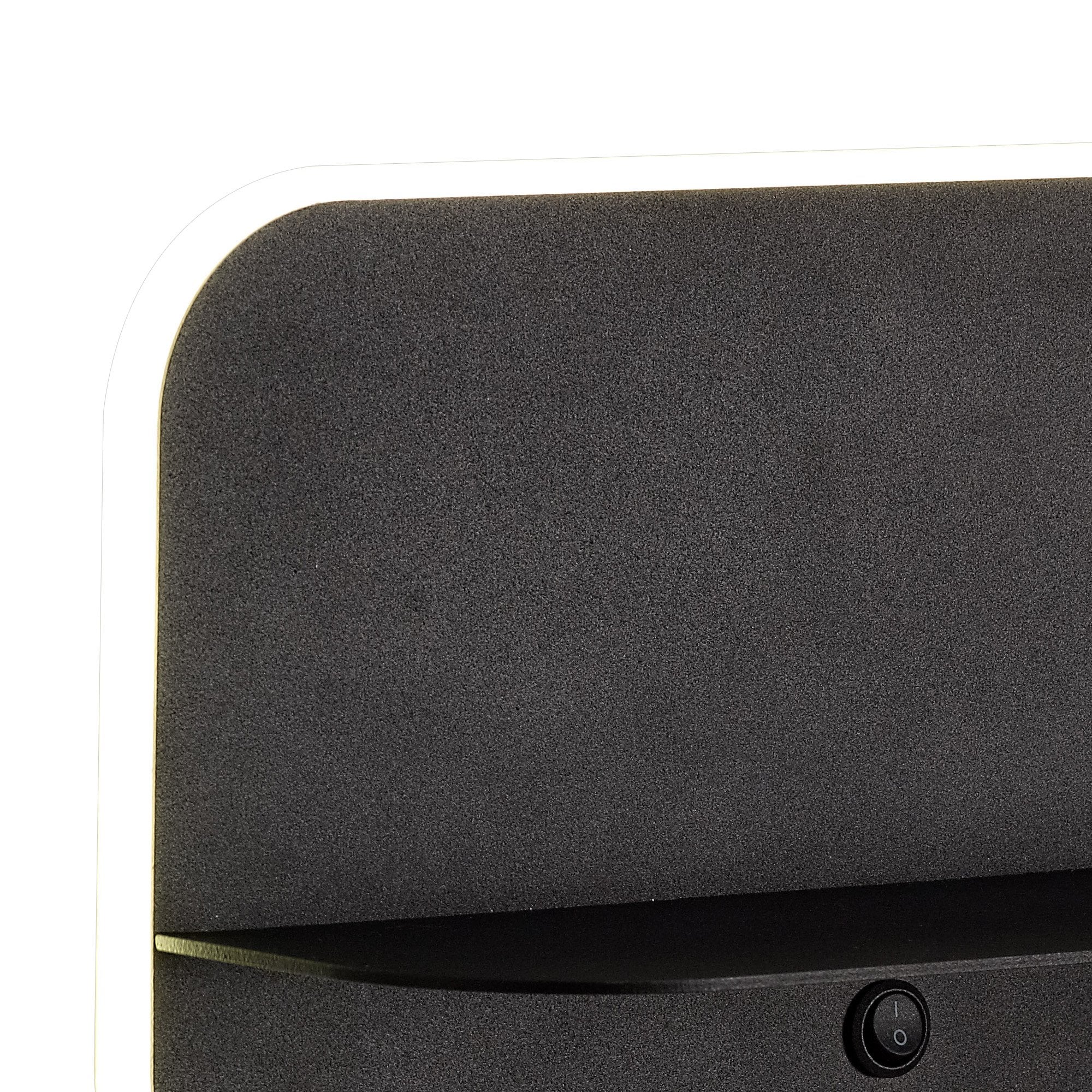 M6876 Lanzarote Wall Lamp Shelf USB Sockets 18W LED Matt Black
