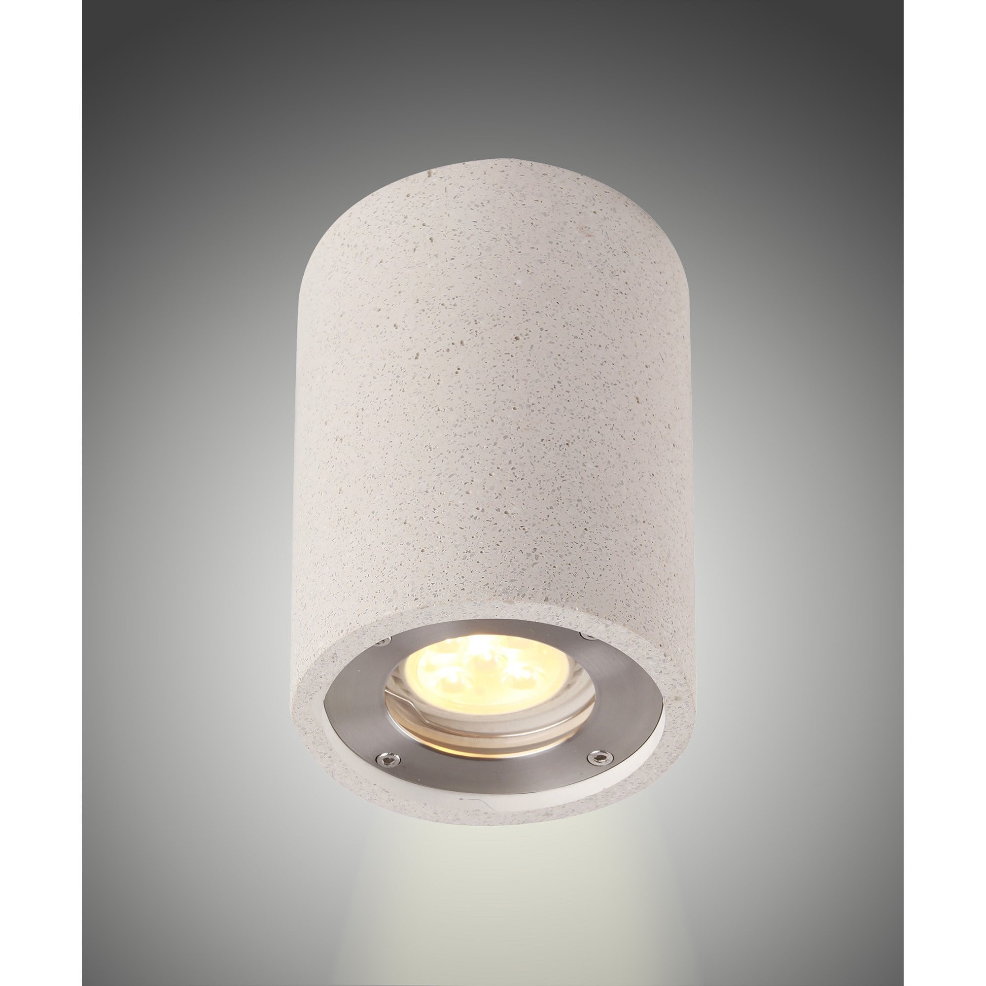 M7184 Levi Outdoor Round Spotlight 1 Light White Concrete