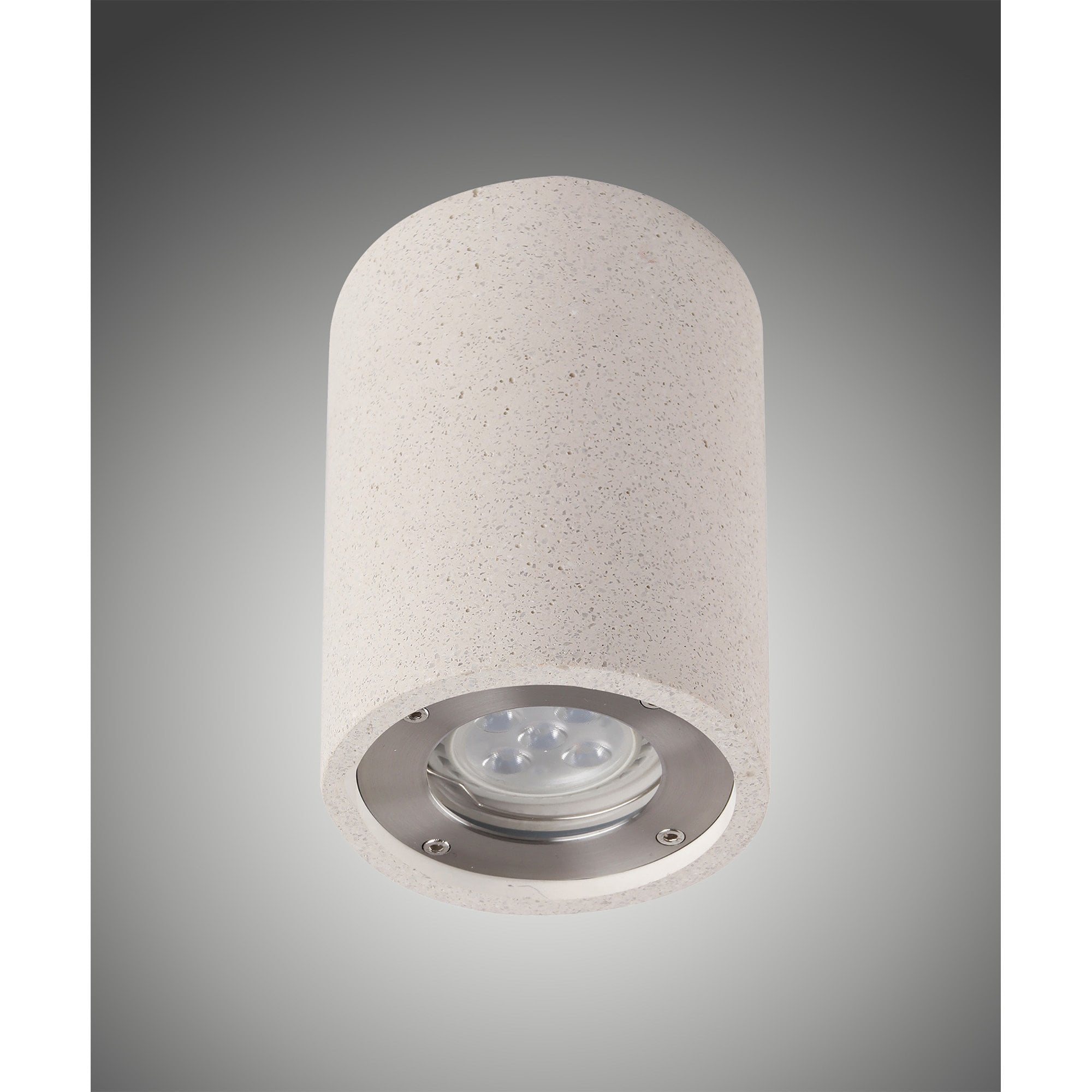 M7184 Levi Outdoor Round Spotlight 1 Light White Concrete