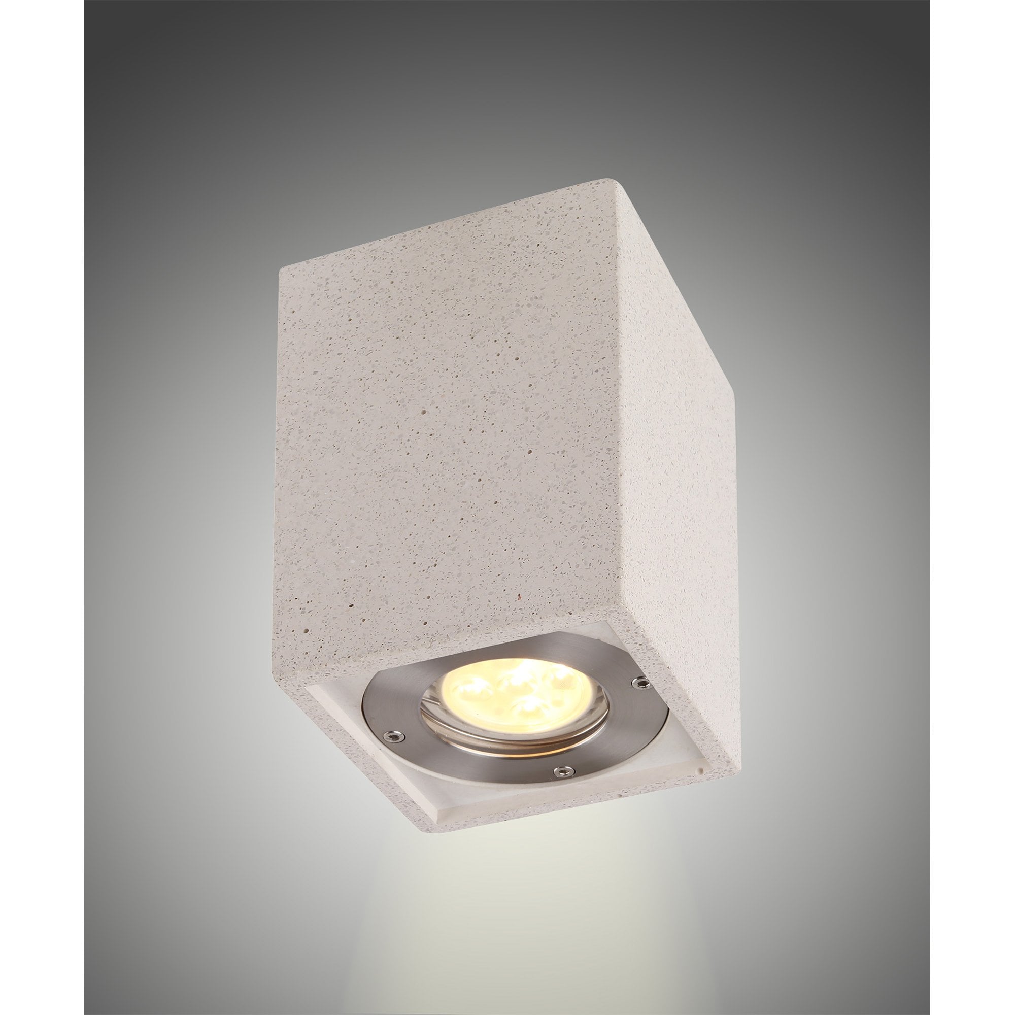 M7186 Levi Outdoor Rectangular Spotlight 1 Light White Concrete