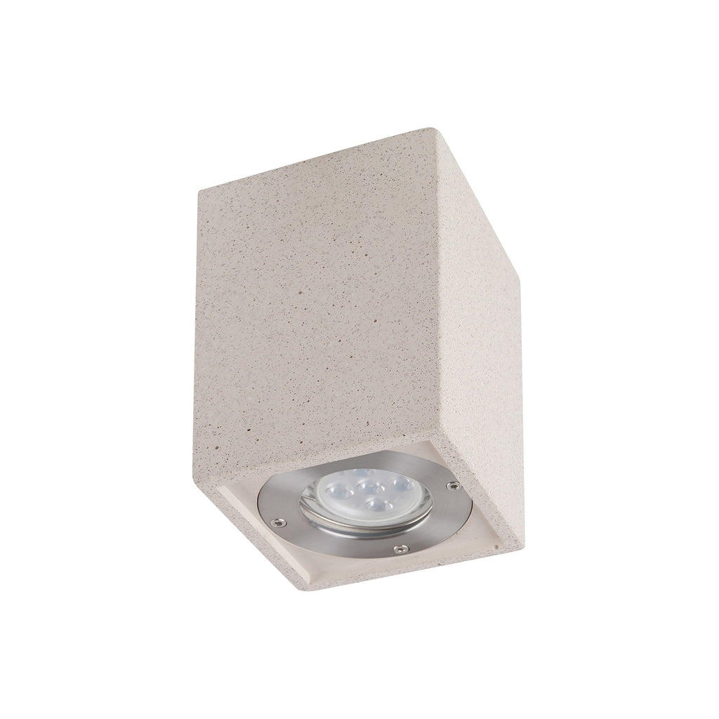 M7186 Levi Outdoor Rectangular Spotlight 1 Light White Concrete