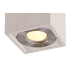 M7186 Levi Outdoor Rectangular Spotlight 1 Light White Concrete