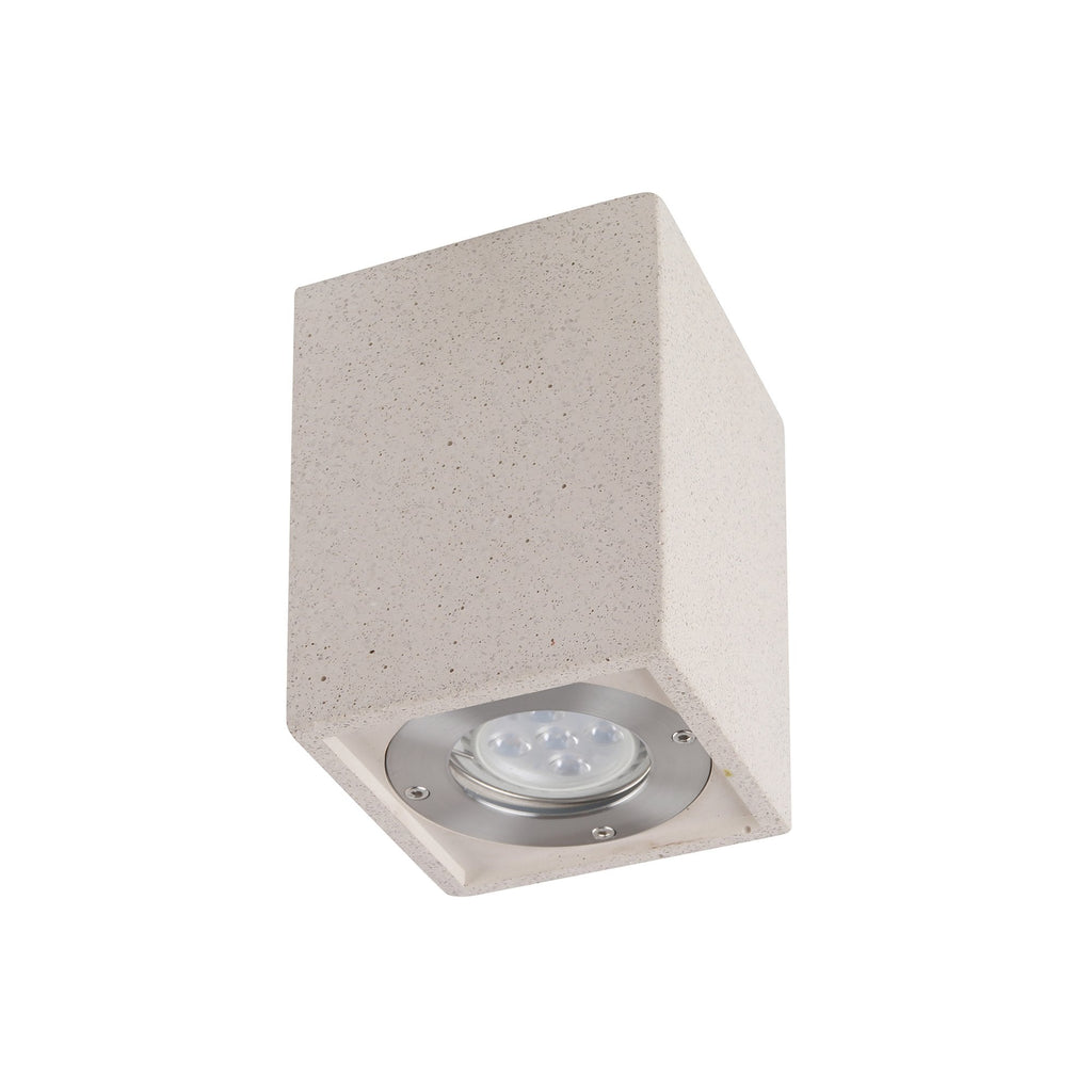 M7186 Levi Outdoor Rectangular Spotlight 1 Light White Concrete