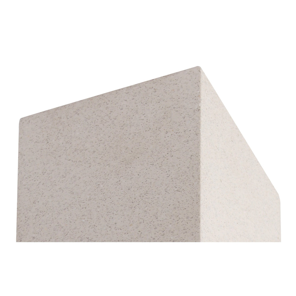 M7182 Levi Outdoor Rectangular Wall Lamp 2 Light White Concrete