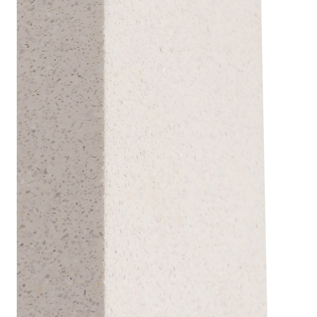 M7182 Levi Outdoor Rectangular Wall Lamp 2 Light White Concrete