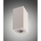 M7182 Levi Outdoor Rectangular Wall Lamp 2 Light White Concrete