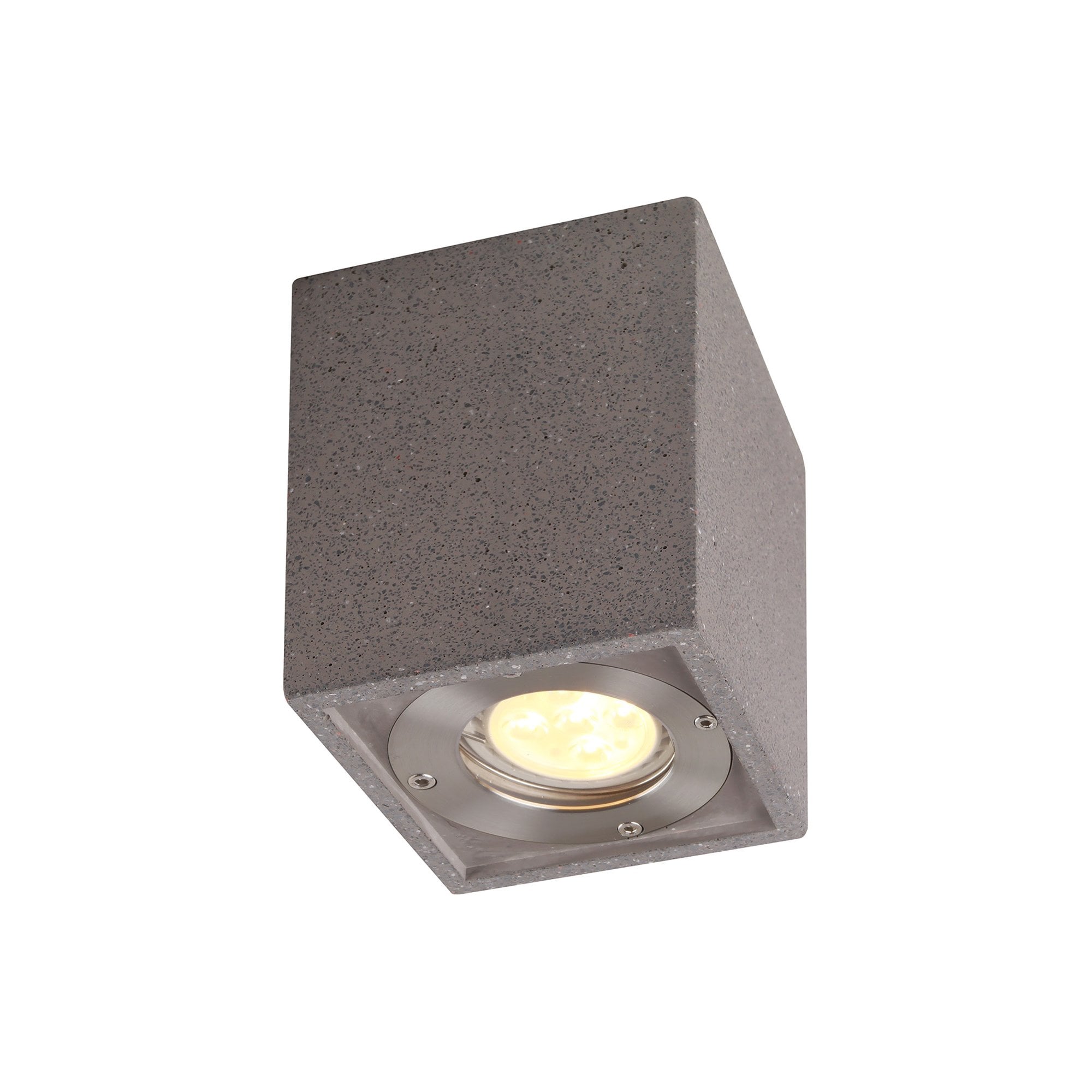 Levi Outdoor Rectangular Spotlight 1 Light Grey Concrete