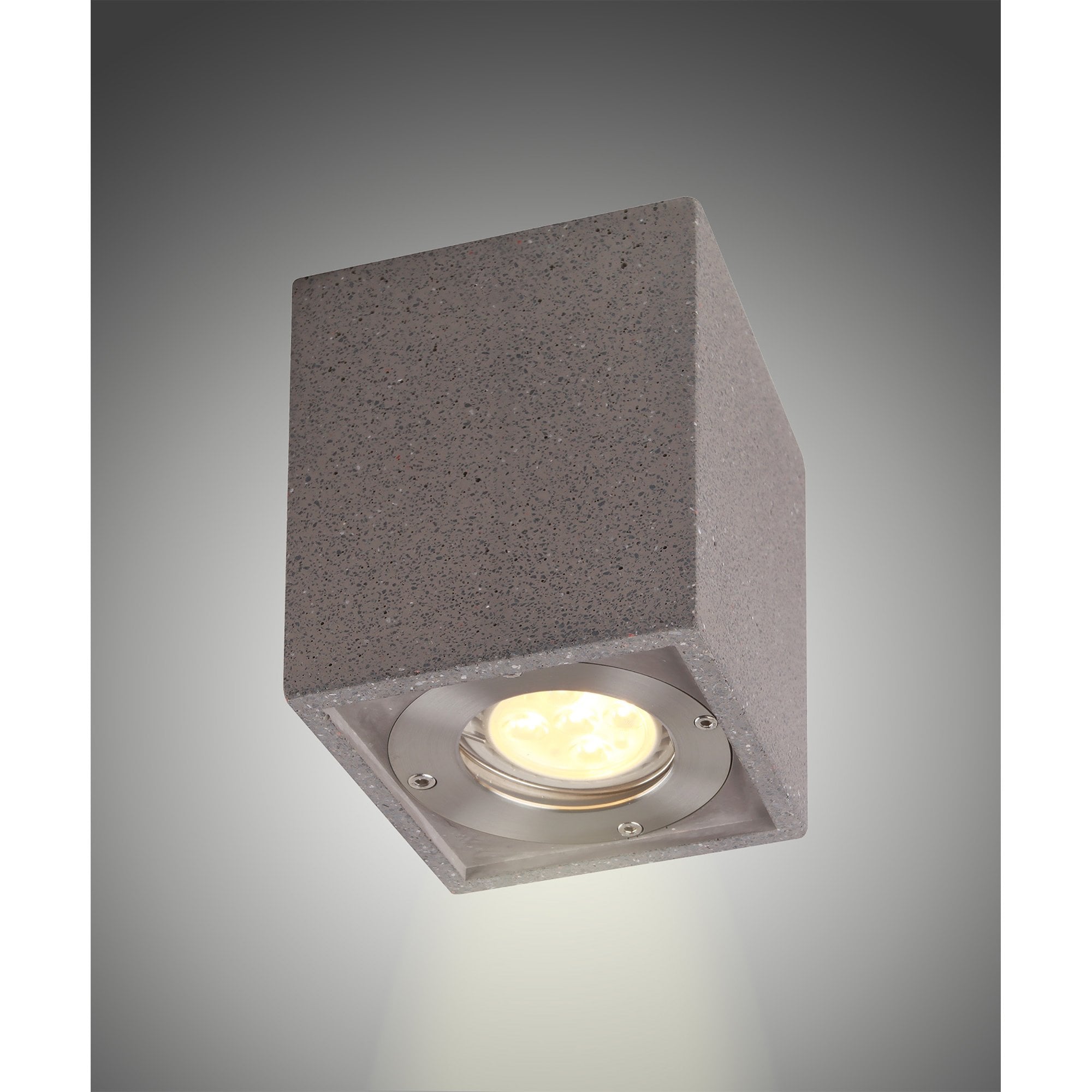 Levi Outdoor Rectangular Spotlight 1 Light Grey Concrete