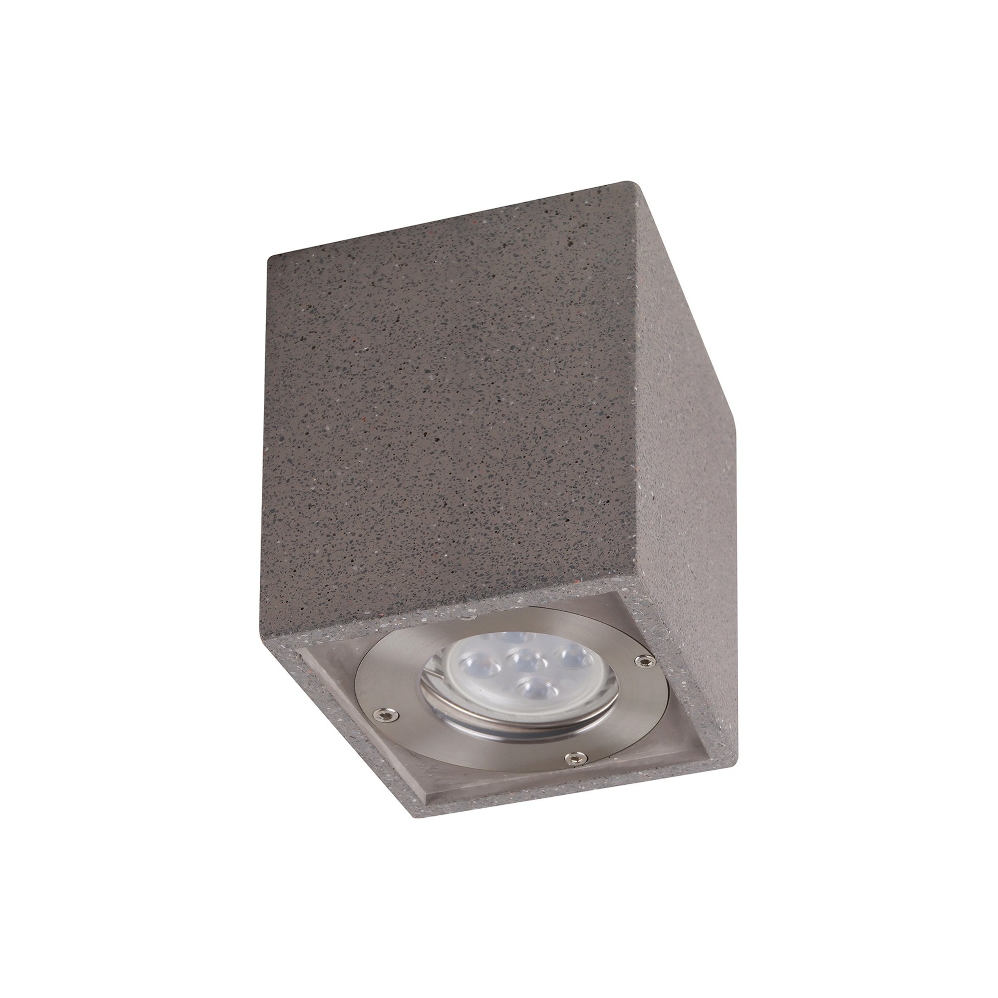 Levi Outdoor Rectangular Spotlight 1 Light Grey Concrete