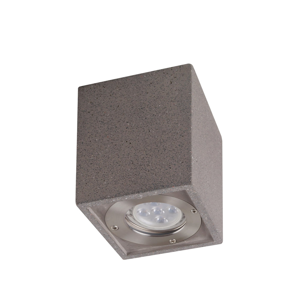 M7187 Levi Outdoor Rectangular Spotlight 1 Light Grey Concrete