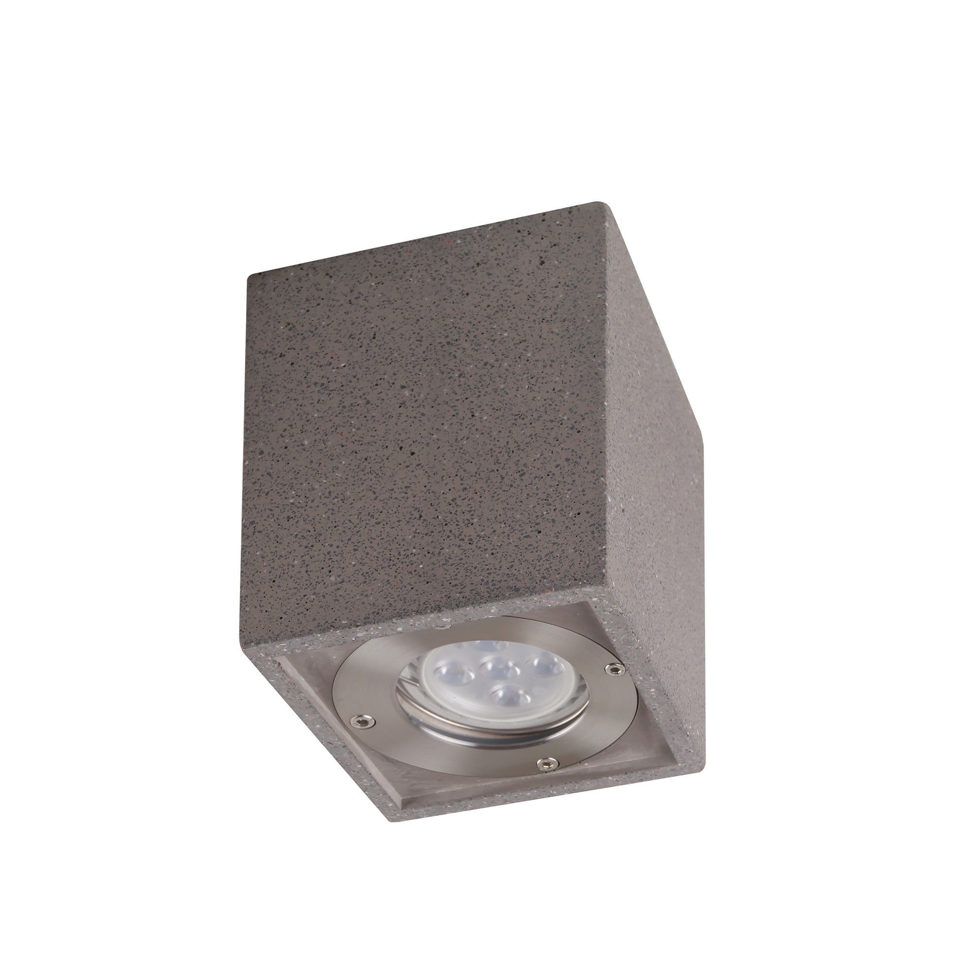 Levi Outdoor Rectangular Spotlight 1 Light Grey Concrete