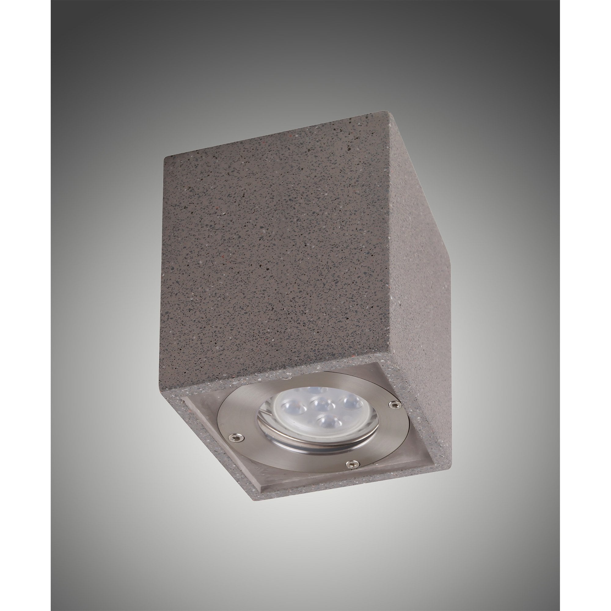 Levi Outdoor Rectangular Spotlight 1 Light Grey Concrete