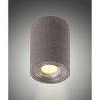 M7185 Levi Outdoor Round Spotlight 1 Light Grey Concrete
