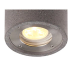 M7185 Levi Outdoor Round Spotlight 1 Light Grey Concrete