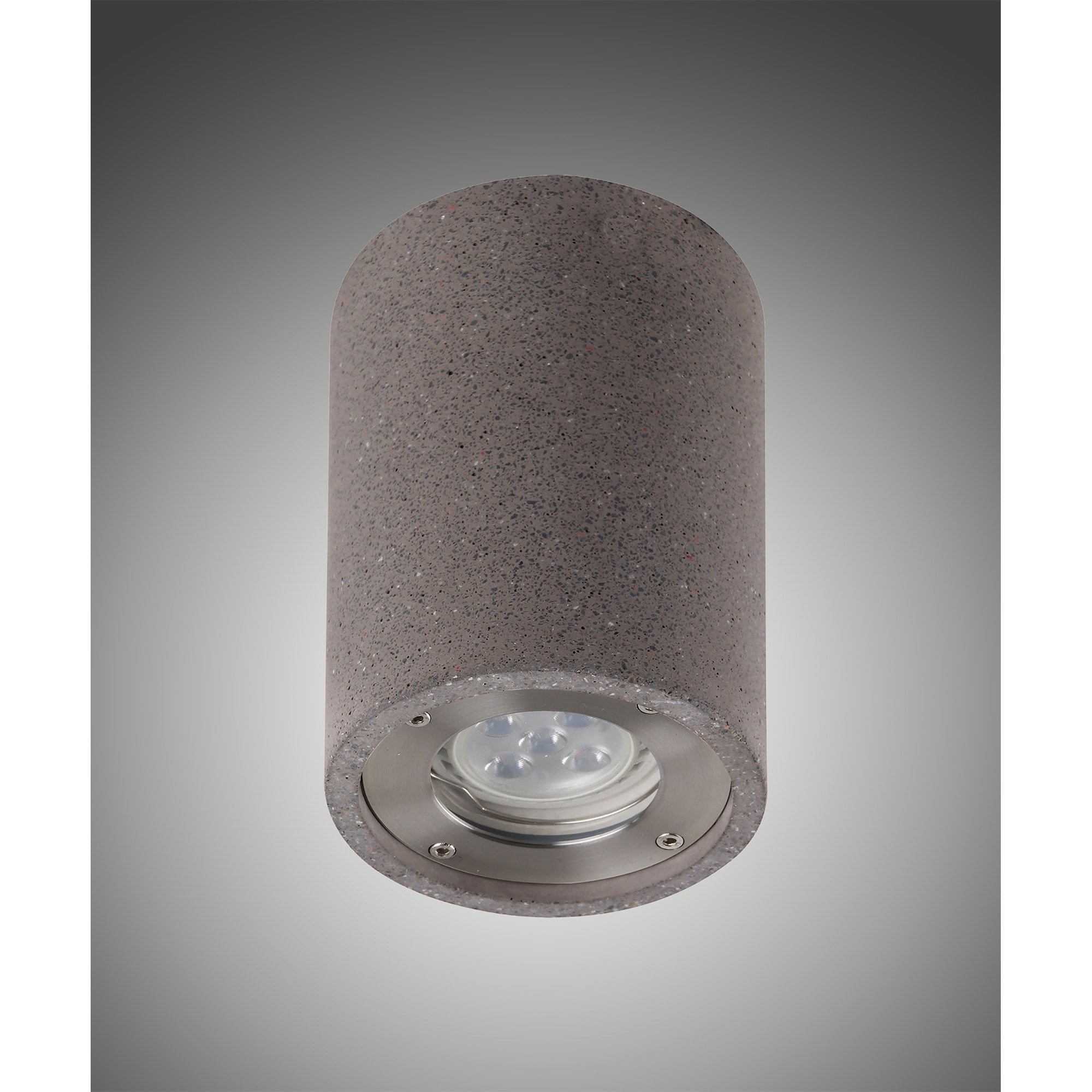 Levi Outdoor Round Spotlight 1 Light Grey Concrete